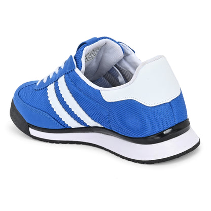 Hirolas Men’s Blue Running Shoes  Lightweight Breathable Mesh Sneakers Non-Slip Casual Sports Shoes with Cushioning & Comfort Sole HRLSN01BLU