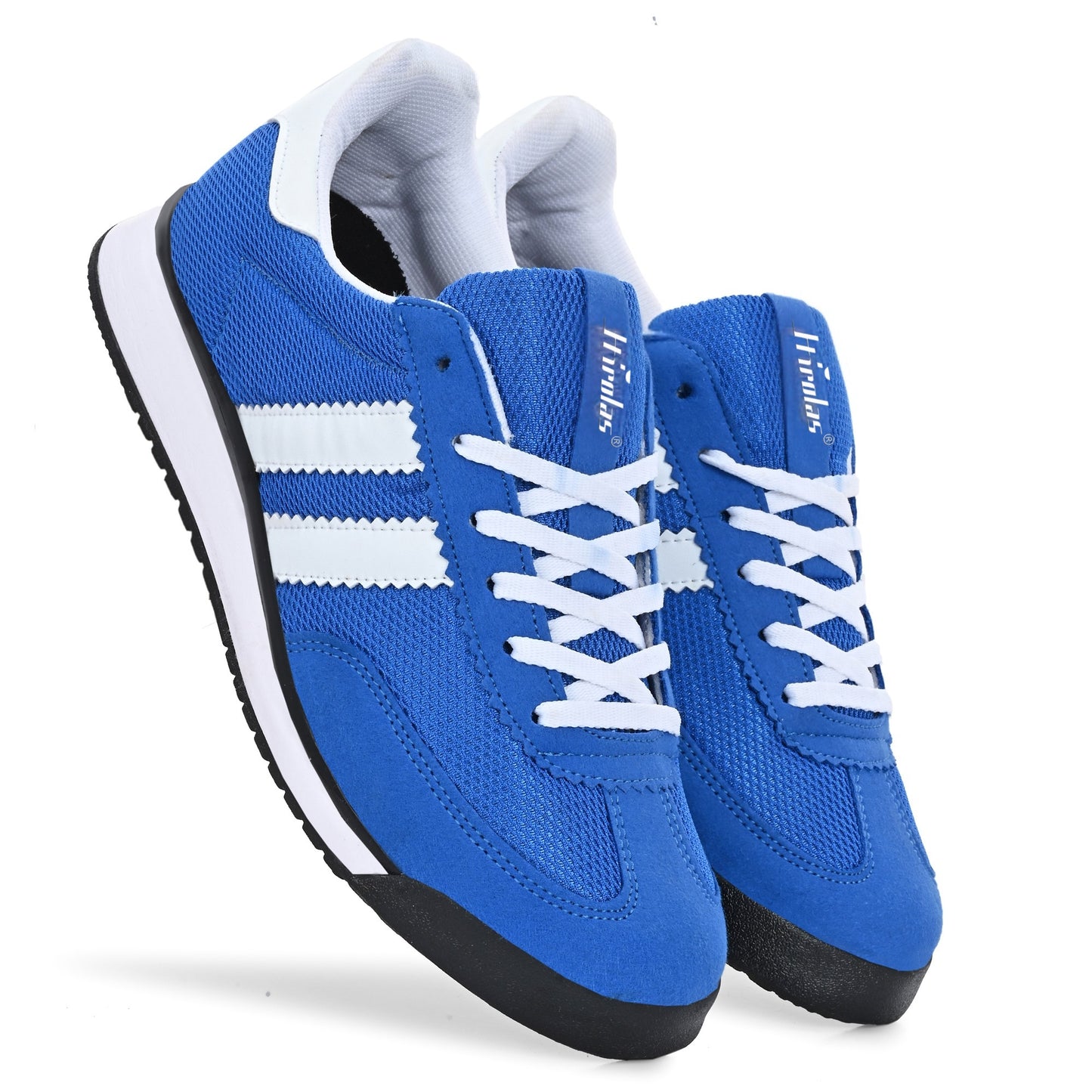 Hirolas Men’s Blue Running Shoes  Lightweight Breathable Mesh Sneakers Non-Slip Casual Sports Shoes with Cushioning & Comfort Sole HRLSN01BLU