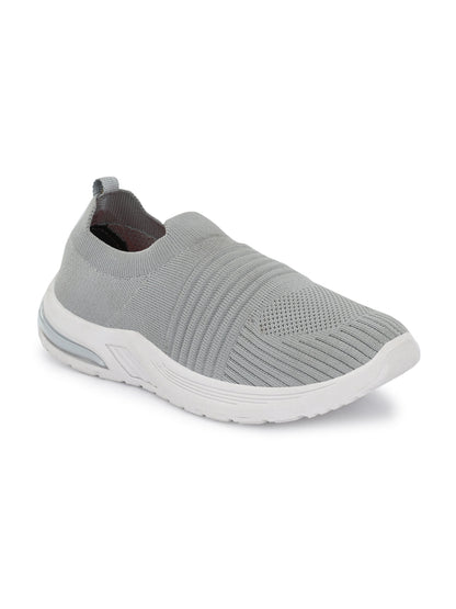 Hirolas® Women Grey Casual Running Walking Jogging Gym comfortable Athletic Slip-On Sports_Shoes (HRLWF09GRY)
