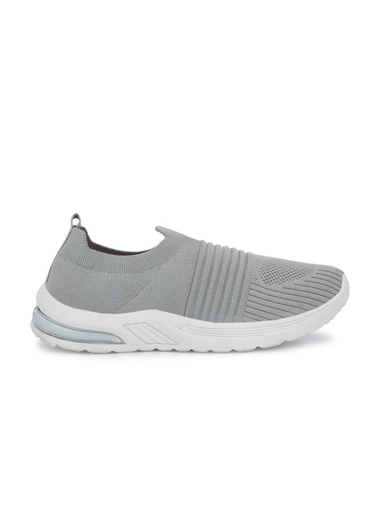 Hirolas Women Grey Casual Running Walking Jogging Gym comfortable Athletic Slip-On Sports Shoes (HRLWF09GRY)