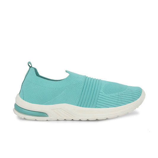 Hirolas® Women Sea green Casual Running Walking Jogging Gym comfortable Athletic Slip-On Sports_Shoes (HRLWF09SGN)