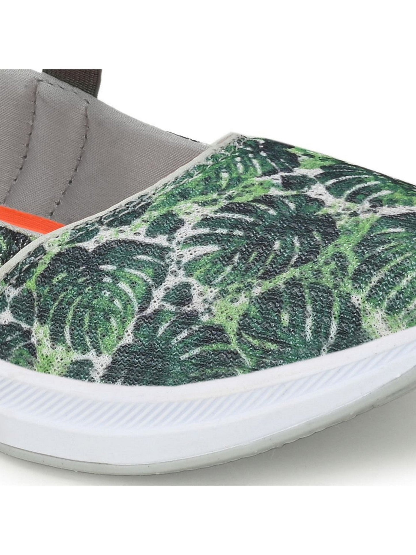 Hirolas® Women Printed Green Mesh Fitness Slip-On Walking Sports_Shoes (HRLWF12GRN)