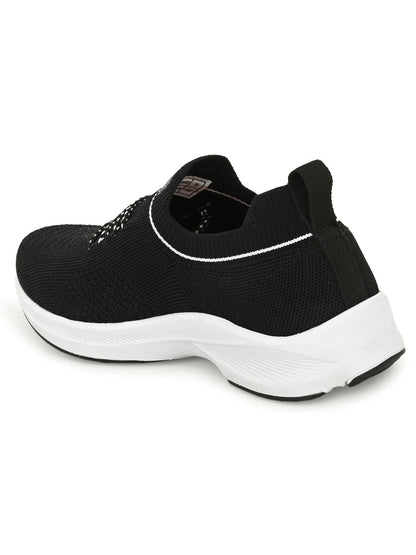 Hirolas® Sports Casual Running Walking Jogging Gym Sneakers Comfortable Breathable Trainers Athletic Sports Shoes for women - Black