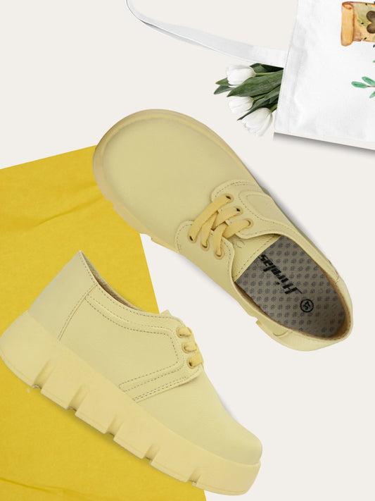 Hirolas® Women Chunky Casual Sneaker Shoes - Yellow