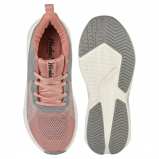 Hirolas Casual Running Shoes Walking Jogging Gym Sneakers Comfortable Breathable Trainers Athletic Sports Shoes for women - Pink