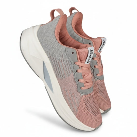 Hirolas Casual Running Shoes Walking Jogging Gym Sneakers Comfortable Breathable Trainers Athletic Sports Shoes for women - Pink