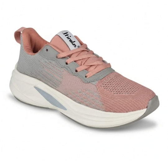 Hirolas Casual Running Shoes Walking Jogging Gym Sneakers Comfortable Breathable Trainers Athletic Sports Shoes for women - Pink