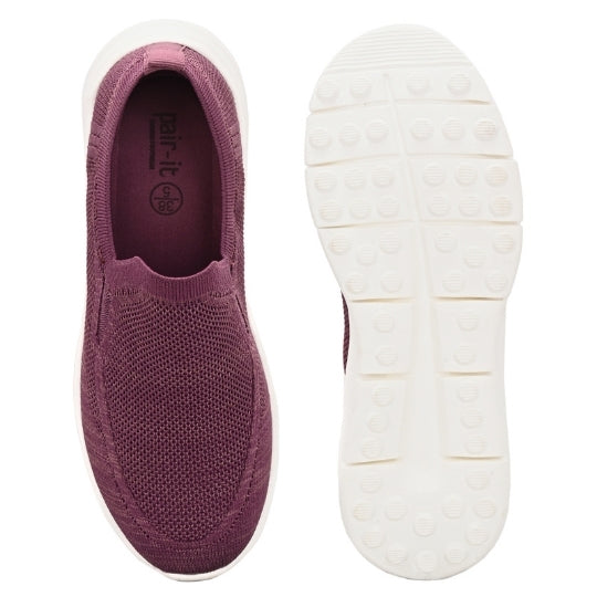 Hirolas HerEase Purple Comfort Sports Shoes for Women