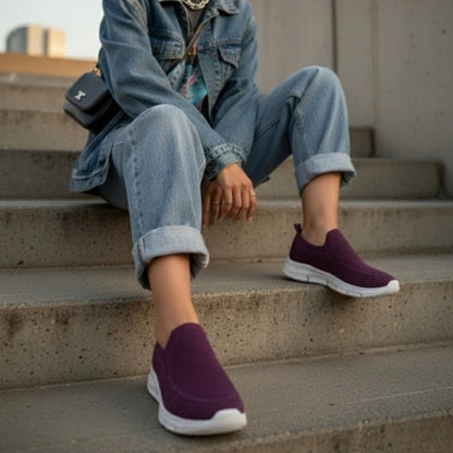 Hirolas HerEase Purple Comfort Sports Shoes for Women