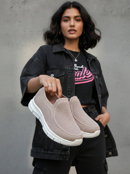 Hirolas HerEase Women’s Comfort Shoes - Peach Taupe