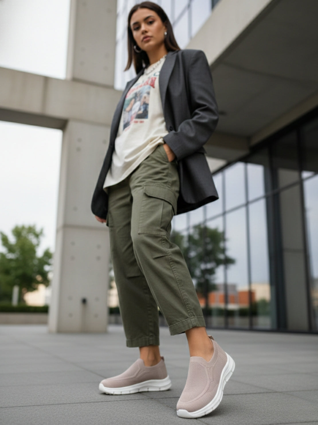 Hirolas HerEase Women’s Comfort Shoes - Peach Taupe