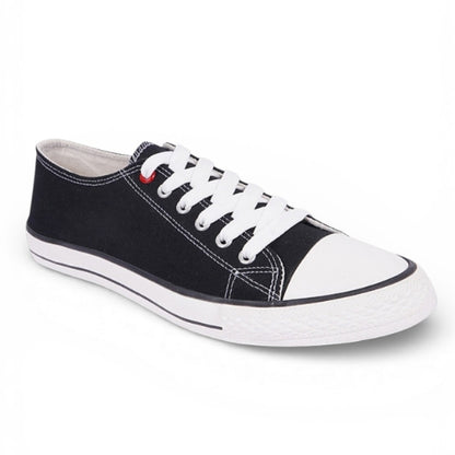 Hirolas vulcanized Skateboard Sneaker Shoes for Women - Black