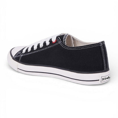 Hirolas vulcanized Skateboard Sneaker Shoes for Women - Black