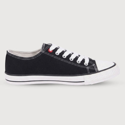 Hirolas vulcanized Skateboard Sneaker Shoes for Women - Black