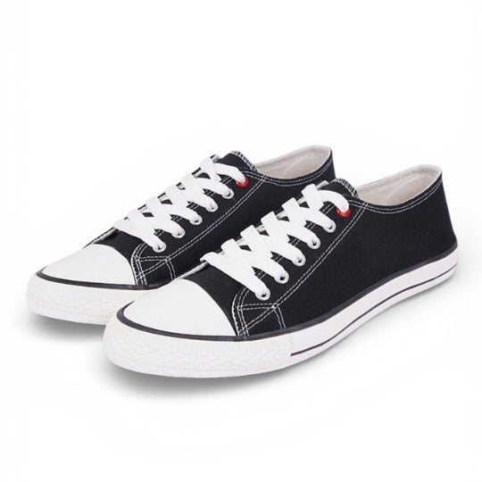 Hirolas vulcanized Skateboard Sneaker Shoes for Women - Black