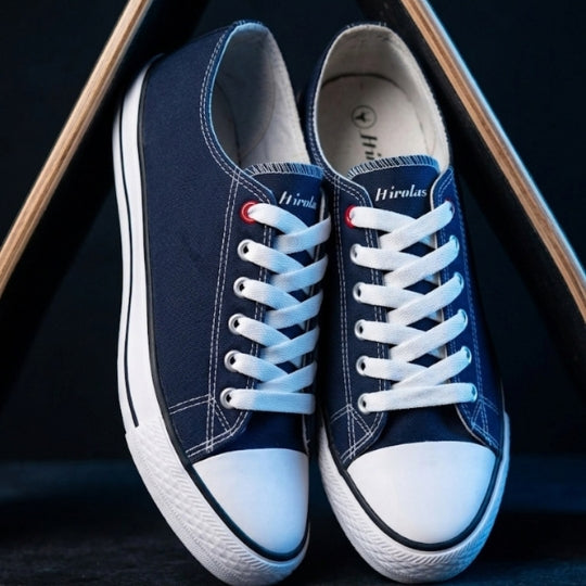 Hirolas vulcanized Skateboard Sneaker Shoes for Women - Blue