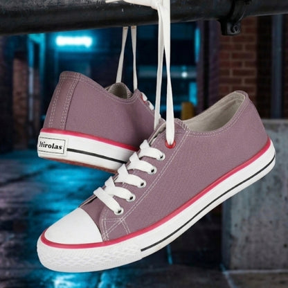Hirolas vulcanized Skateboard Sneaker Shoes for Women - Lavender