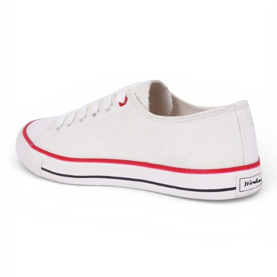 Hirolas vulcanized Skateboard Sneaker Shoes for Women - White