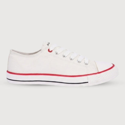 Hirolas vulcanized Skateboard Sneaker Shoes for Women - White