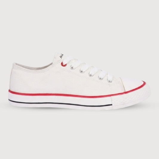 Hirolas vulcanized Skateboard Sneaker Shoes for Women - White