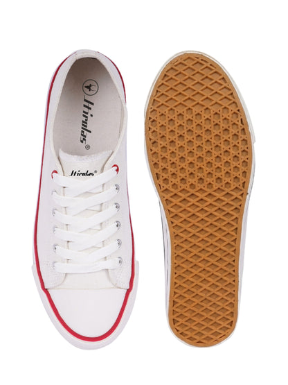 Hirolas® vulcanized Skateboard Sneaker_Shoes for Women - White
