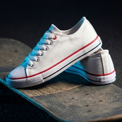 Hirolas vulcanized Skateboard Sneaker Shoes for Women - White