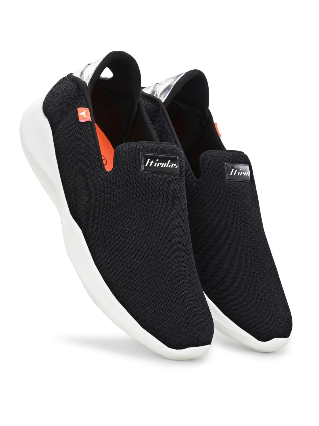 Hirolas Slip-On Blue Sports Shoes Lightweight Walking Shoes with Memory Foam Insole for women