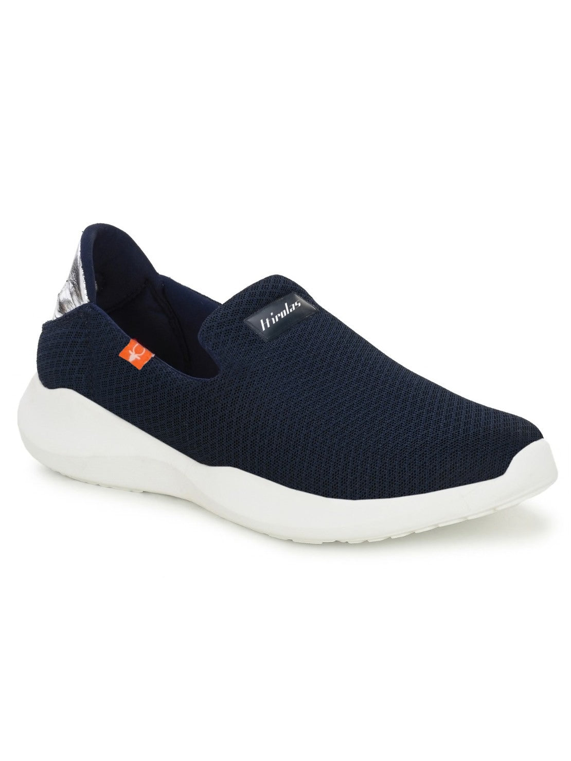 Hirolas Slip-On Blue Sports Shoes Lightweight Walking Shoes with Memory Foam Insole for women