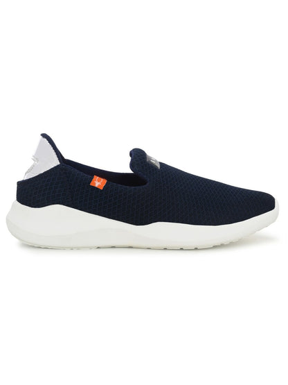 Hirolas Slip-On Blue Sports Shoes Lightweight Walking Shoes with Memory Foam Insole for women