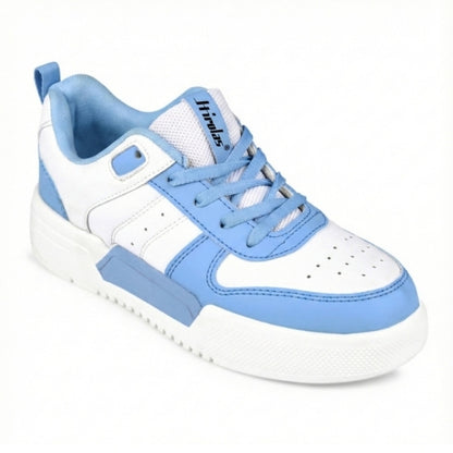 Hirolas Urbania Women Everyday Comfort Sneaker Shoes - White/Blue