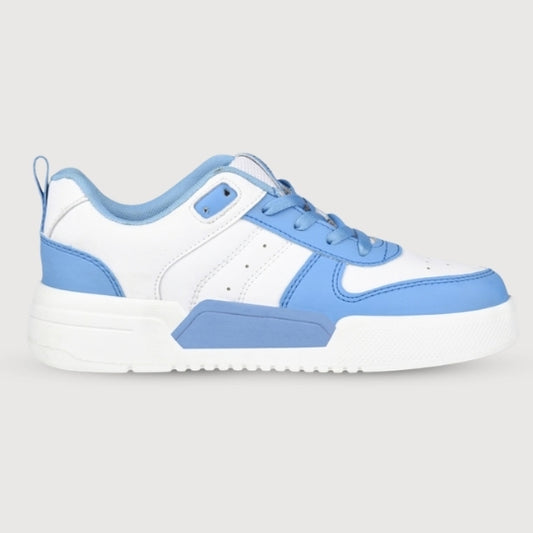 Hirolas Urbania Women Everyday Comfort Sneaker Shoes - White/Blue