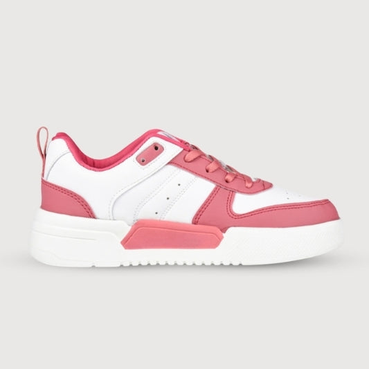 Hirolas Urbania Women Everyday Comfort Sneaker Shoes - White/Pink