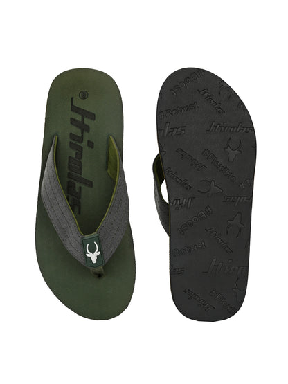Hirolas® Men's |Comfortable Ligh-Weight Slippers/ Flip-Flops HROFF33GRN
