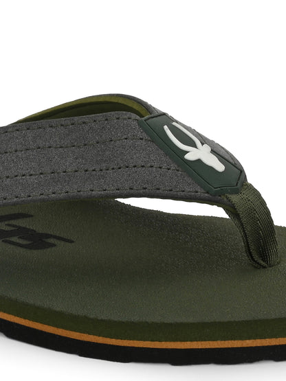 Hirolas® Men's |Comfortable Ligh-Weight Slippers/ Flip-Flops HROFF33GRN