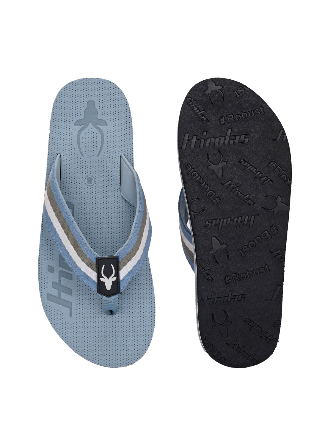Hirolas® Men's |Comfortable Ligh-Weight Fashionable Slippers/ Flip-Flops HROFF34SBU