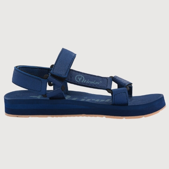 Hirolas EVA Sandal for Men's Cushioned Sole with TPR Base Waterproof Sports Floater with Adjustable Velcro Straps - Blue