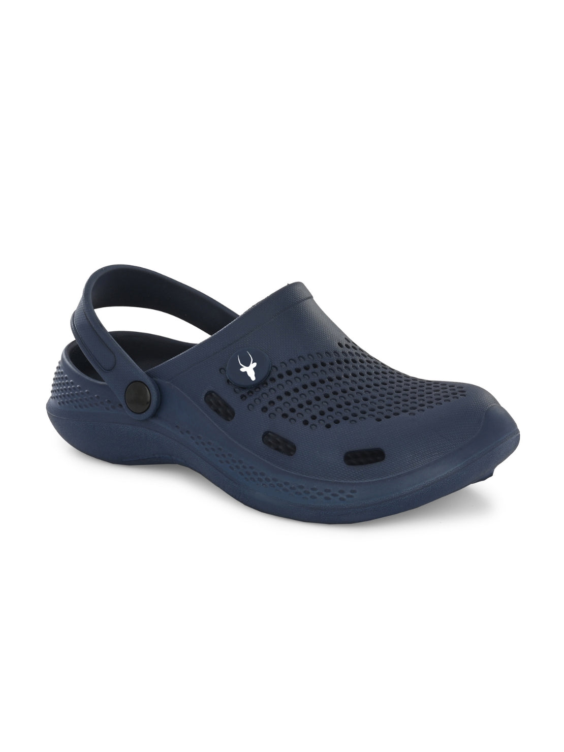Hirolas Men's Blue Cushioned Fluffy Comfortable Slider Clogs (HROMCL06BLU)