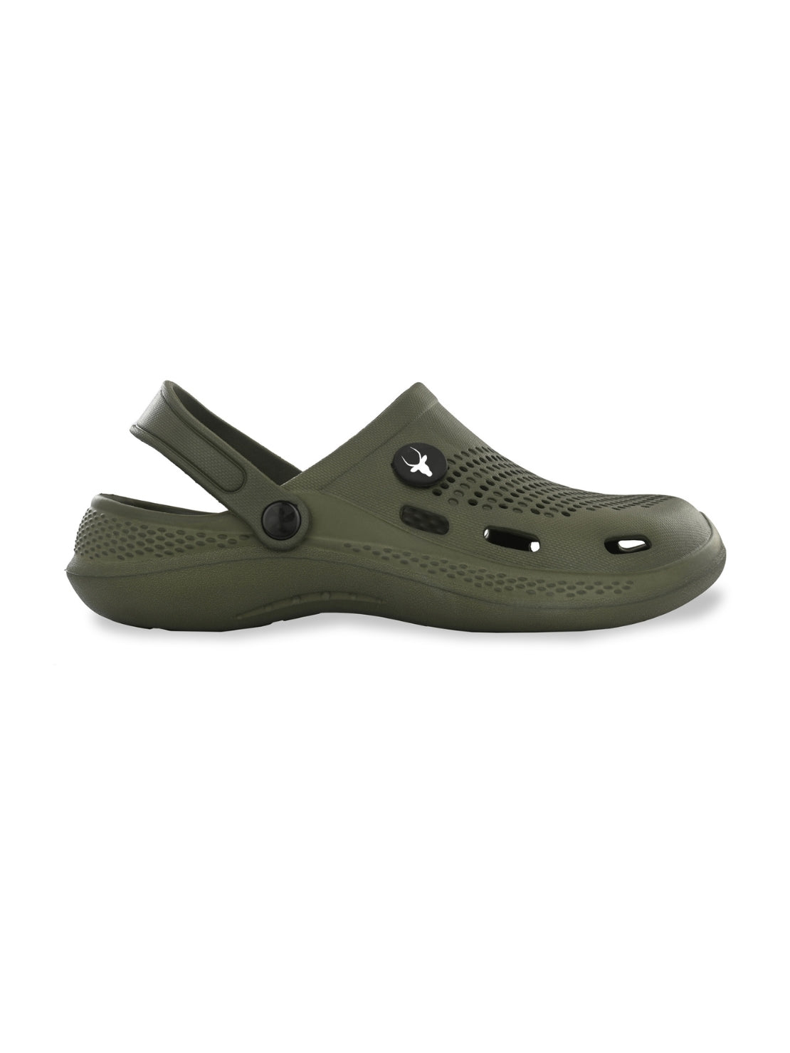 Hirolas Men's Green Cushioned Fluffy Comfortable Slider Clogs (HROMCL06GRN)