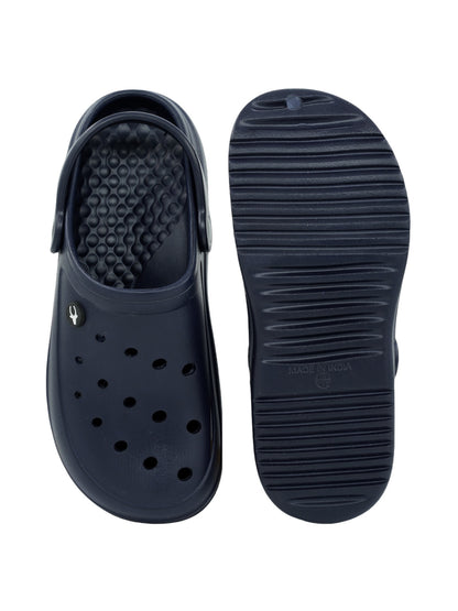 Hirolas® Men’s Ultra-Comfort Cushioned Fluffy Clogs Sliders - Blue HROMCL07BLU
