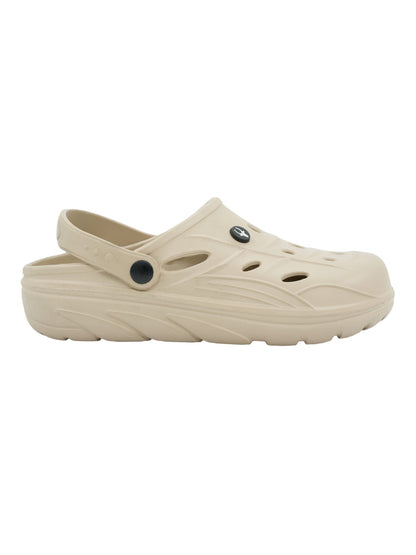 Hirolas® Men’s Cushioned Fluffy Ultra-Comfort Clogs Sliders - Beige HROMCL08BGE