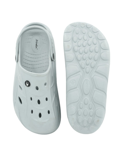 Hirolas® Men’s Cushioned Fluffy Ultra-Comfort Clogs Sliders - Light Grey HROMCL08LGRY