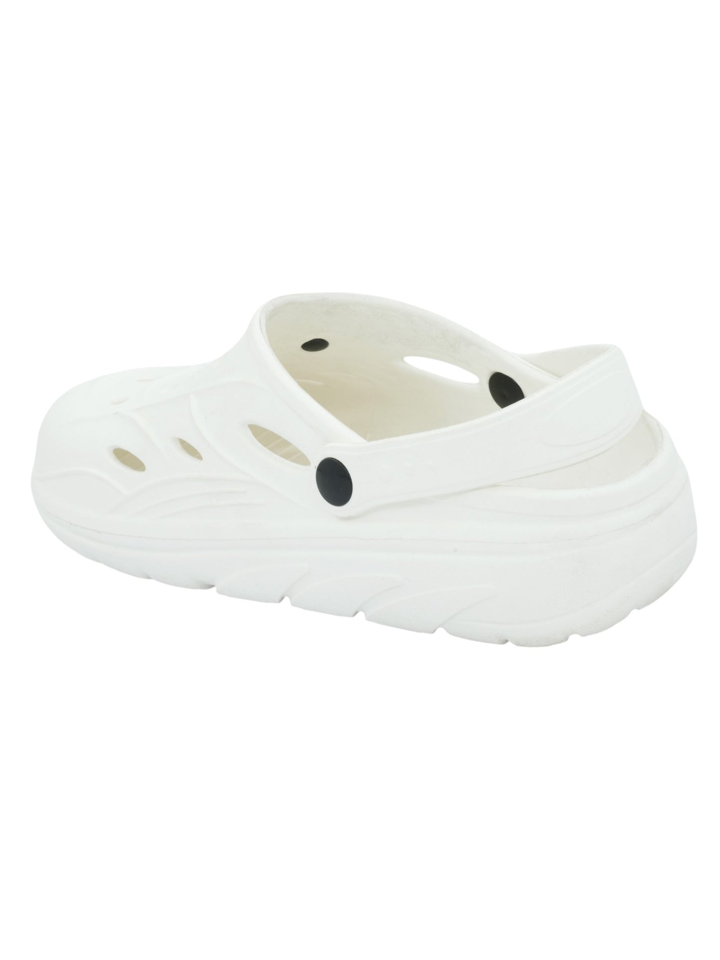 Hirolas® Men’s Cushioned Fluffy Ultra-Comfort Clogs Sliders - White HROMCL08WHT