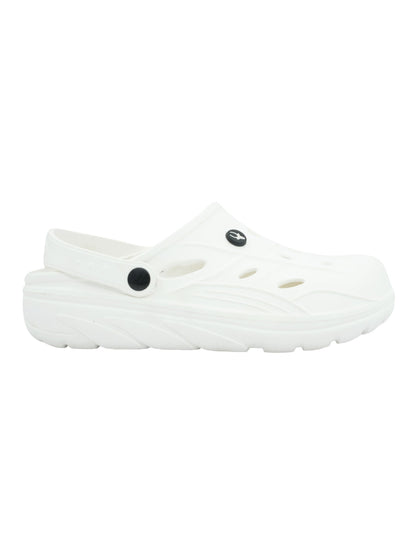 Hirolas® Men’s Cushioned Fluffy Ultra-Comfort Clogs Sliders - White HROMCL08WHT