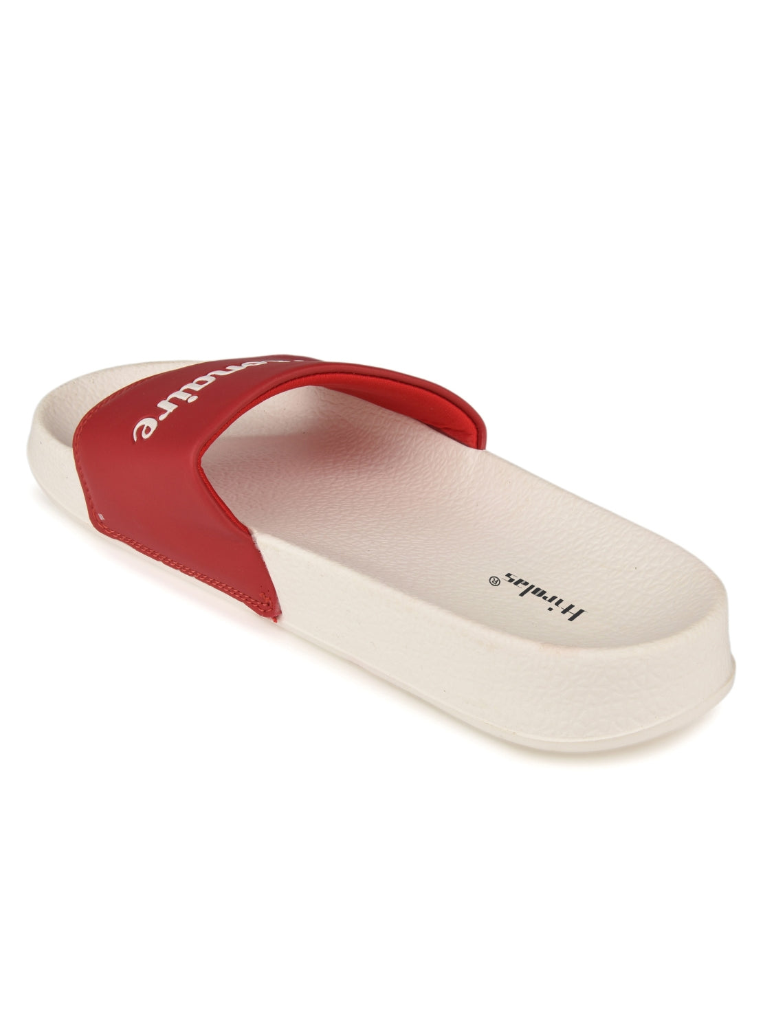 Hirolas CloudStep Red Slides for Men's | Lightweight EVA Sole | Cushioned Comfort | Indoor Outdoor Slippers
