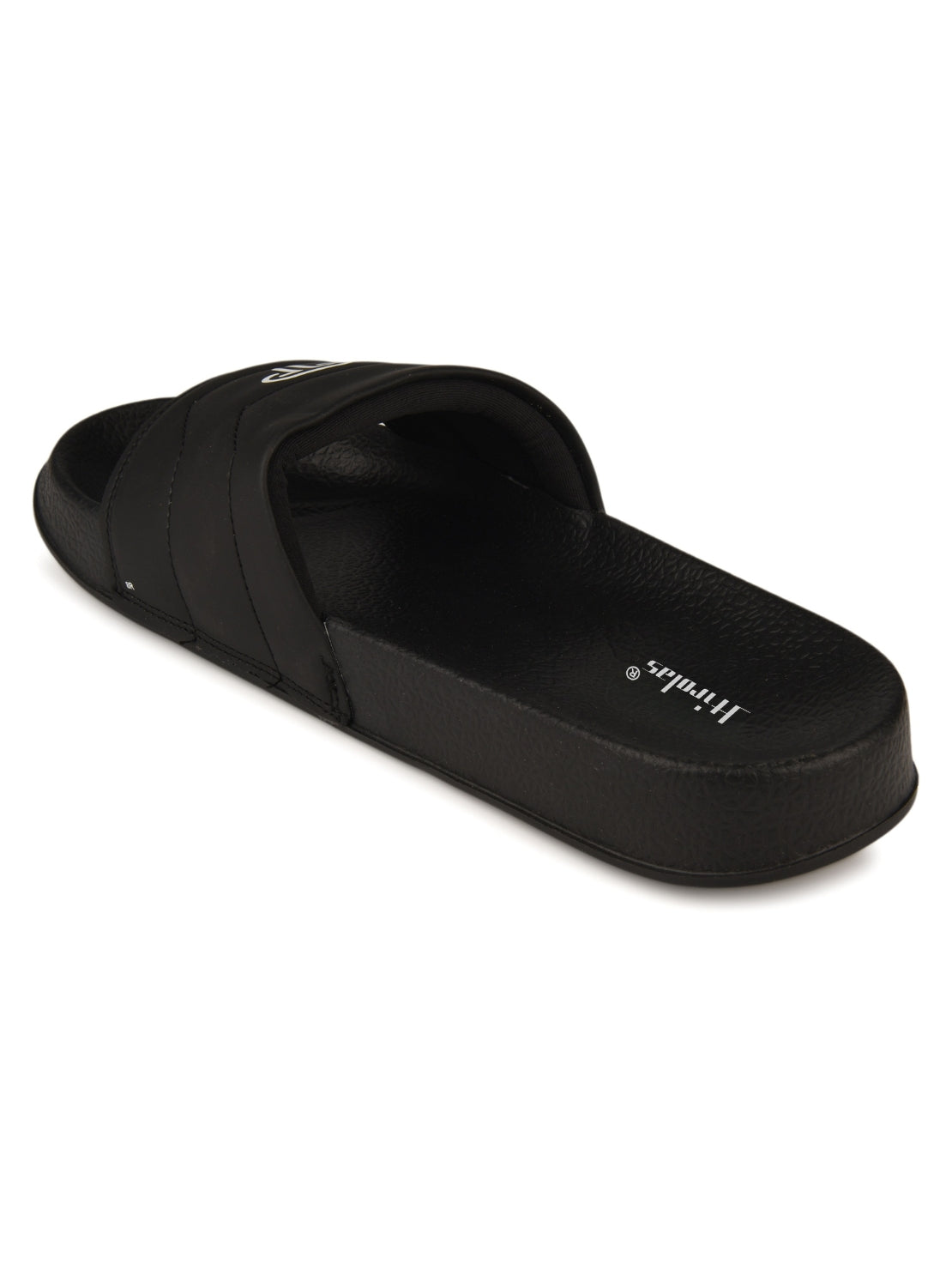 Hirolas CloudStep Slides for Men's | Lightweight EVA Sole | Cushioned Comfort | Indoor Outdoor Black Slippers