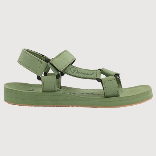 Hirolas EVA Sandals for Women Cushioned Sole with TPR Base Waterproof Sports Floater with Adjustable Velcro Straps - Green
