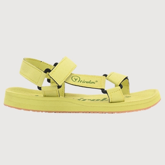 Hirolas EVA Sandals for Women Cushioned Sole with TPR Base Waterproof Sports Floater with Adjustable Velcro Straps - Light Green