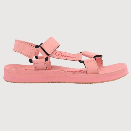 Hirolas EVA Sandals for Women Cushioned Sole with TPR Base Waterproof Sports Floater with Adjustable Velcro Straps - Pink