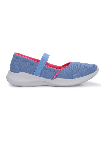 Hirolas Women Sky Blue Walking Sports_Shoes Without Laces Lightweight Sports Ballerina Flats -HRLWF20SBU