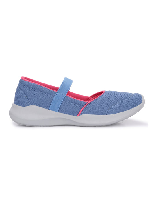 Hirolas Women Sky Blue Walking Sports_Shoes Without Laces Lightweight Sports Ballerina Flats -HRLWF20SBU